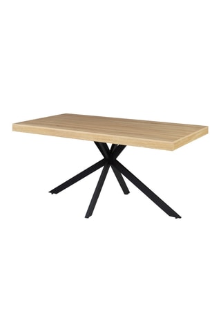 Mesa Brixton - Imitación madera y negro