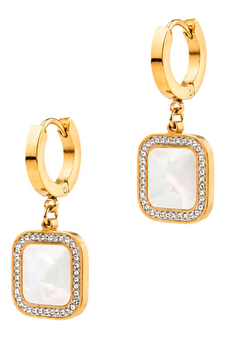 Boucles d’oreilles - Zircons et nacre