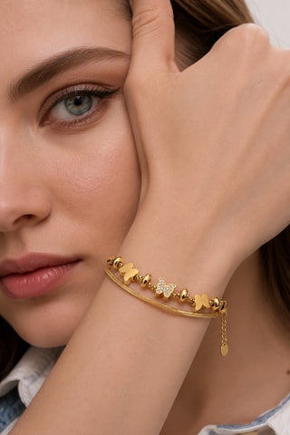 Bracelet multirangs - Zircons
