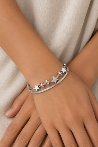 Bracelet multirangs - Zircons