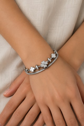 Bracelet multirangs - Zircons