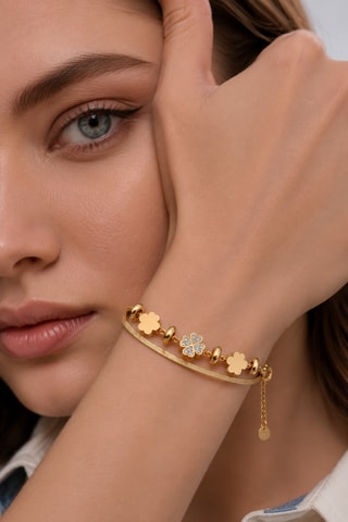 Bracelet multirangs - Zircons