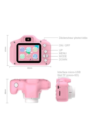 Fotocamera digitale - EasyClick - Kids - Rosa
