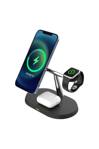 Caricabatteria wireless 3 in 1 15W - Nero - Eko