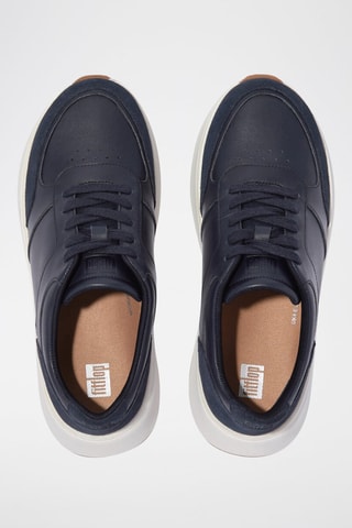Sapatilhas em couro - Preto - Azul-marinho