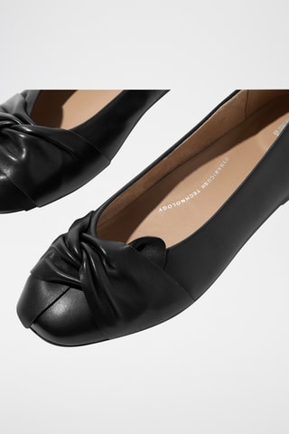 Ballerines en cuir - Noir