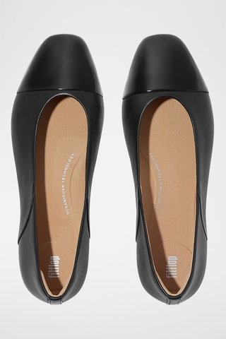Ballerines vernies en cuir - Noir