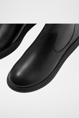 Bottines en cuir - Noir