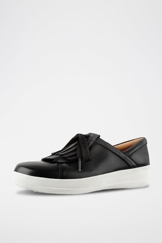 Sapatilhas em couro Preto - Preto