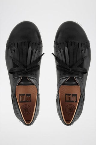 Sapatilhas em couro Preto - Preto