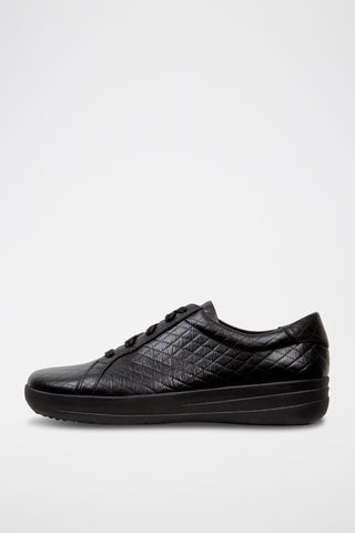 Sapatilhas em couro New Preto - Preto