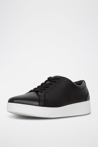 Sapatilhas em couro Preto - Preto