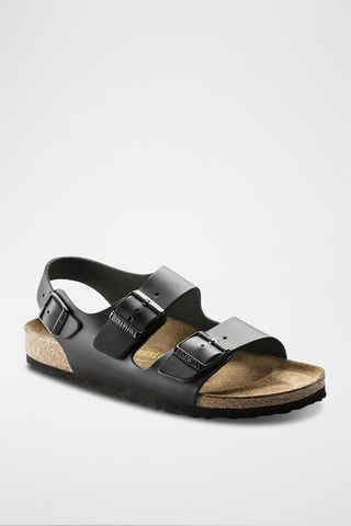 Sandales en cuir Milano - Normale - Noir