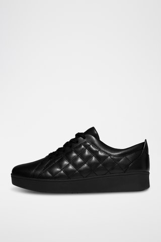 Sapatilhas em couro - Preto