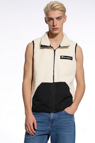 Mouwloos vest- Ecru