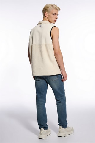 Mouwloos vest- Ecru