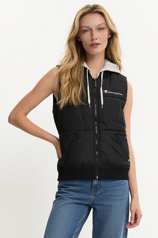 Bodywarmer met Capuchon - Zwart