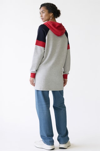 Sweater met capuchon - Lichtgrijs