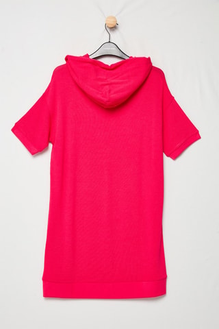 Sweaterjurk met Capuchon - Roze