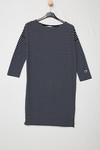 Trui-jurk - Marineblauw en Wit