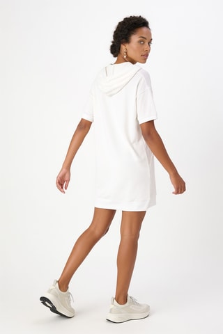 Sweaterjurk met Capuchon - Wit