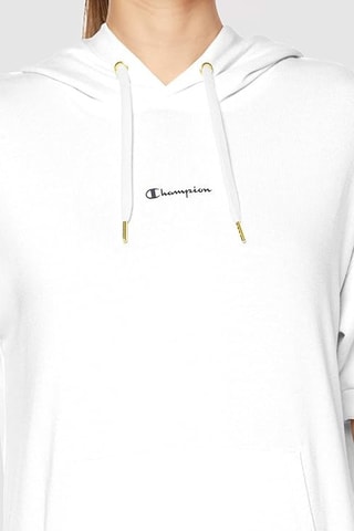 Sweaterjurk met Capuchon - Wit