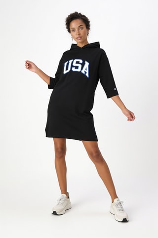 Sweaterjurk met Capuchon - Zwart