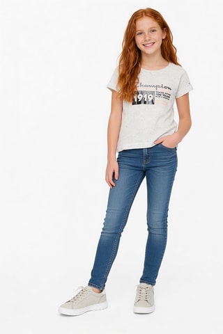 T-shirt - Gemêleerd Lichtgrijs
