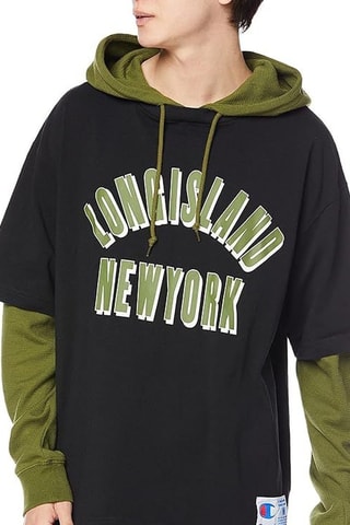 T-shirt met Capuchon - Zwart