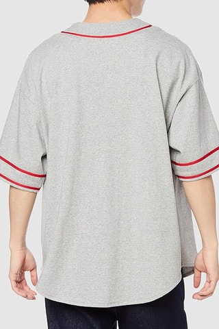 T-shirt regular - Gemêleerd Lichtgrijs