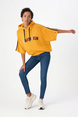 Sweater met capuchon - Geel