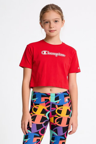 T-shirt cropped - Rood