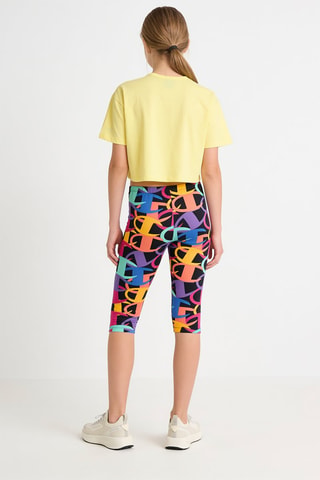 T-shirt cropped - Geel