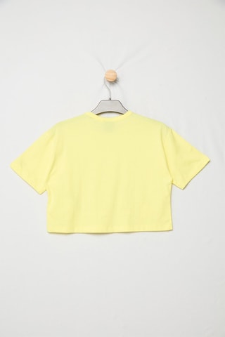 T-shirt cropped - Geel