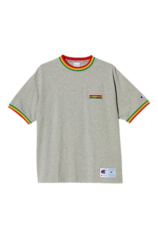 T-shirt regular - Gemêleerd Lichtgrijs