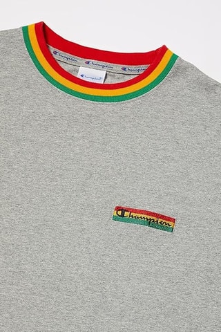 T-shirt regular - Gemêleerd Lichtgrijs