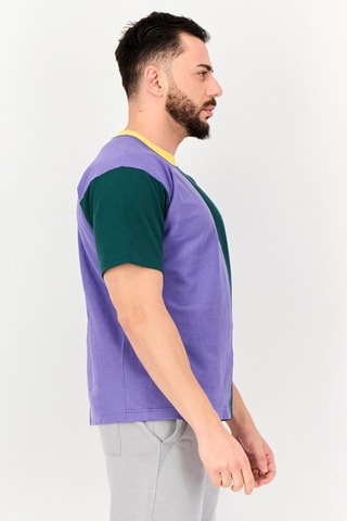 T-shirt - Paars en Smaragdgroen