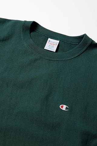 T-shirt regular dip and dye - Vert foncé et jaune