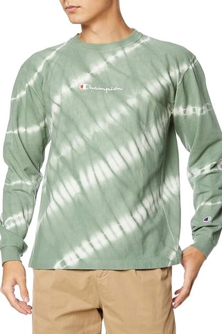 T-shirt regular tie and dye - Kaki