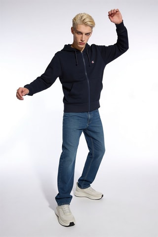 Sweater met capuchon - Marineblauw