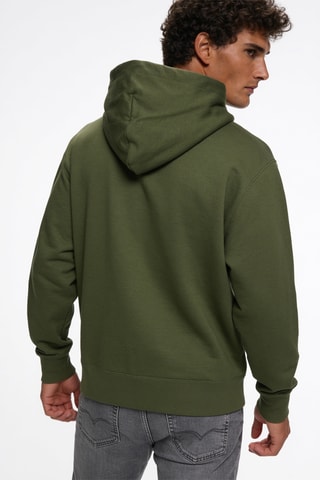 Sweater met capuchon - Donkergroen