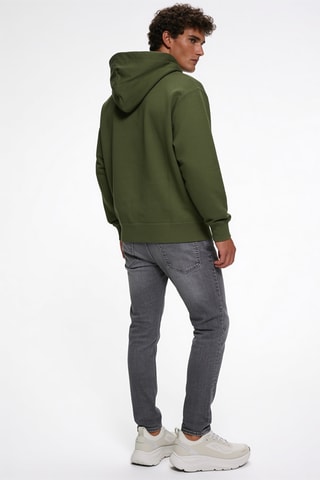 Sweater met capuchon - Donkergroen
