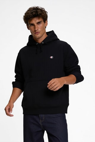Sweater met capuchon - Zwart