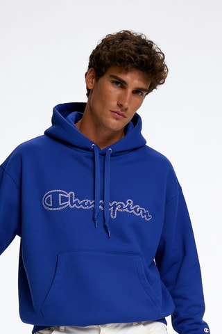 Sweater met capuchon - Koningsblauw