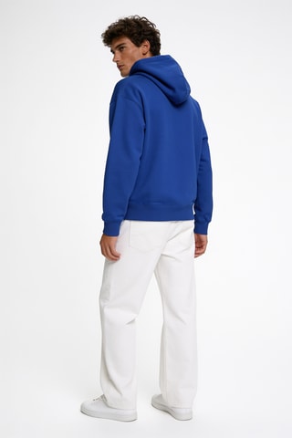Sweater met capuchon - Koningsblauw
