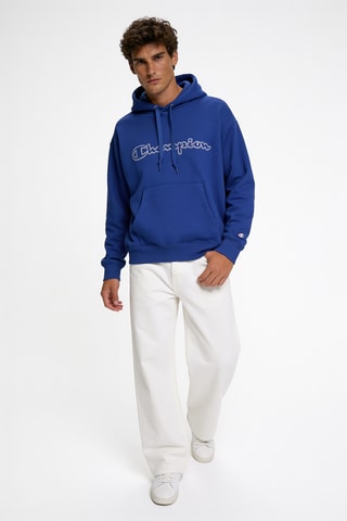 Sweater met capuchon - Koningsblauw
