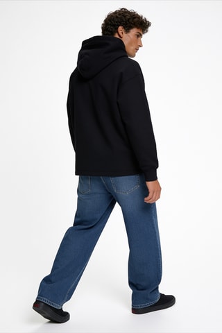 Sweater met capuchon - Zwart