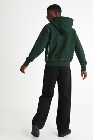 Sweater met capuchon - Donkergroen