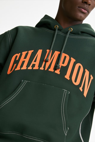 Sweater met capuchon - Donkergroen