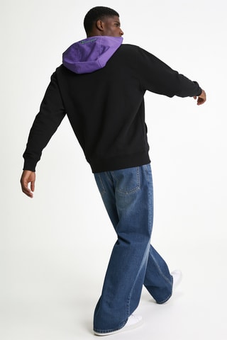 Sweater met capuchon - Zwart